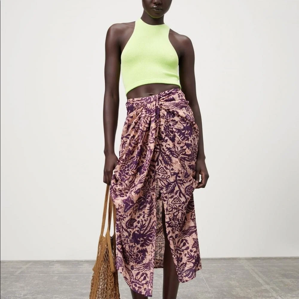 Zara Seamless Halter Top in Sea Green (XS/S) - Picture 3 of 8